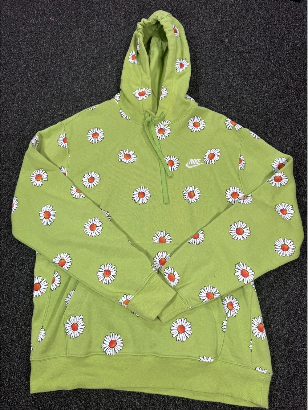 Women’s Nike Green Hoodie with Daisy flower Print